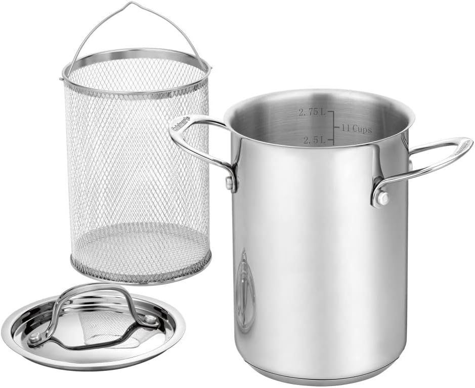 Cuisinart 3 Qt. Steaming Set (3 pc), Stainless Steel