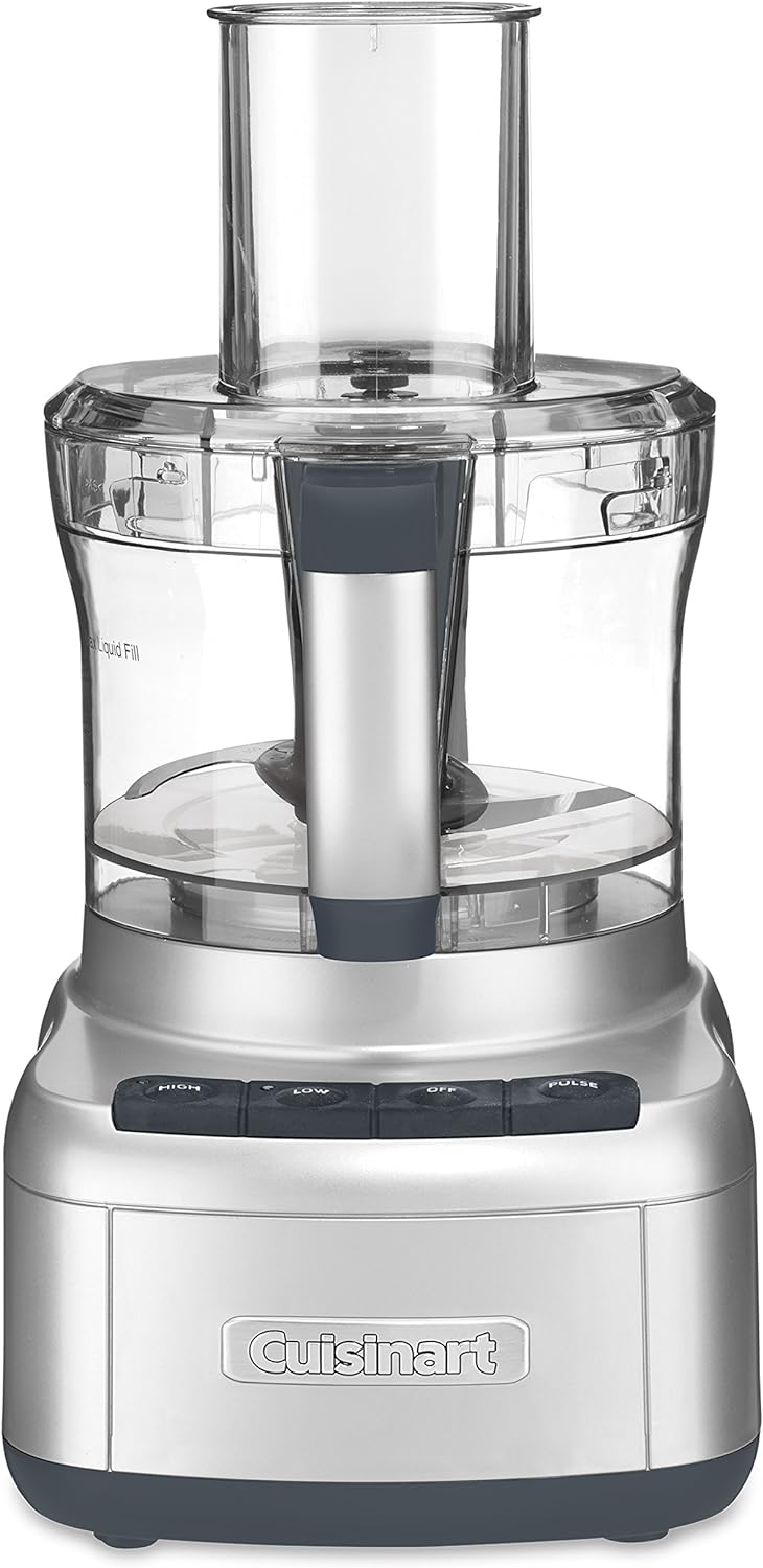 Cuisinart 8 Cup Food Processor, 350-Watt Motor, Medium to Fine Slicing Discs, FP-8SV, Silver