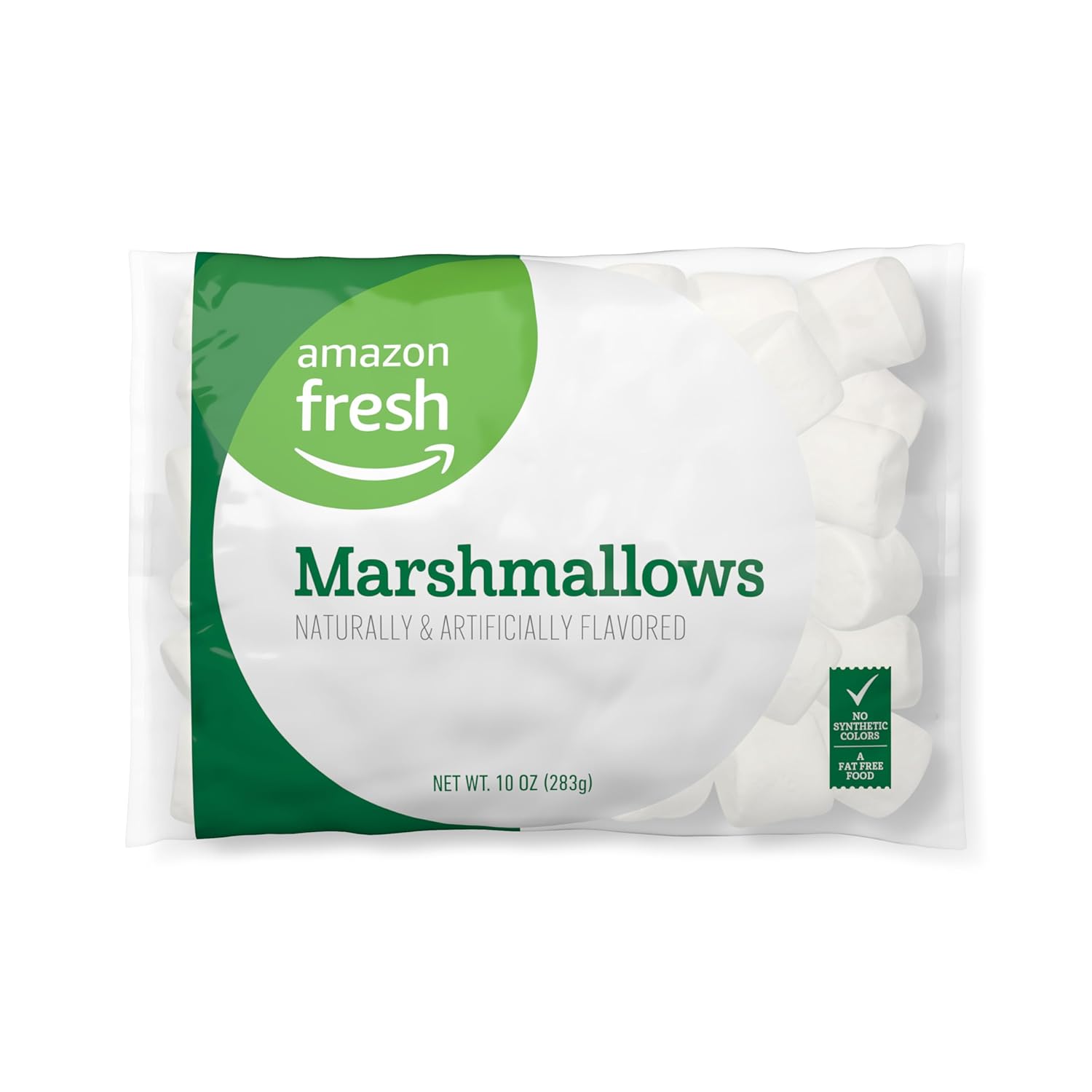 Amazon Fresh, Marshmallows, 10 Oz (Previously Happy Belly, Packaging May Vary)