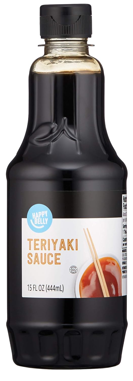 Amazon Brand, Happy Belly Teriyaki Marinade and Sauce, 15 Fl Oz (Pack of 1)