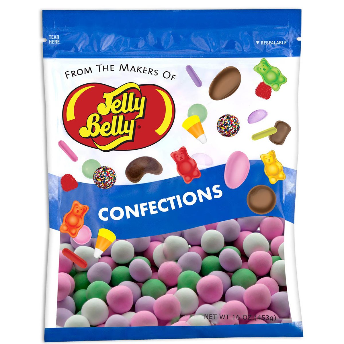 Jelly Belly Chocolate Dutch Mints Candy - Assorted - 1 Pound (16 Ounces) Resealable Bag - Genuine, Official, Straight from the Source