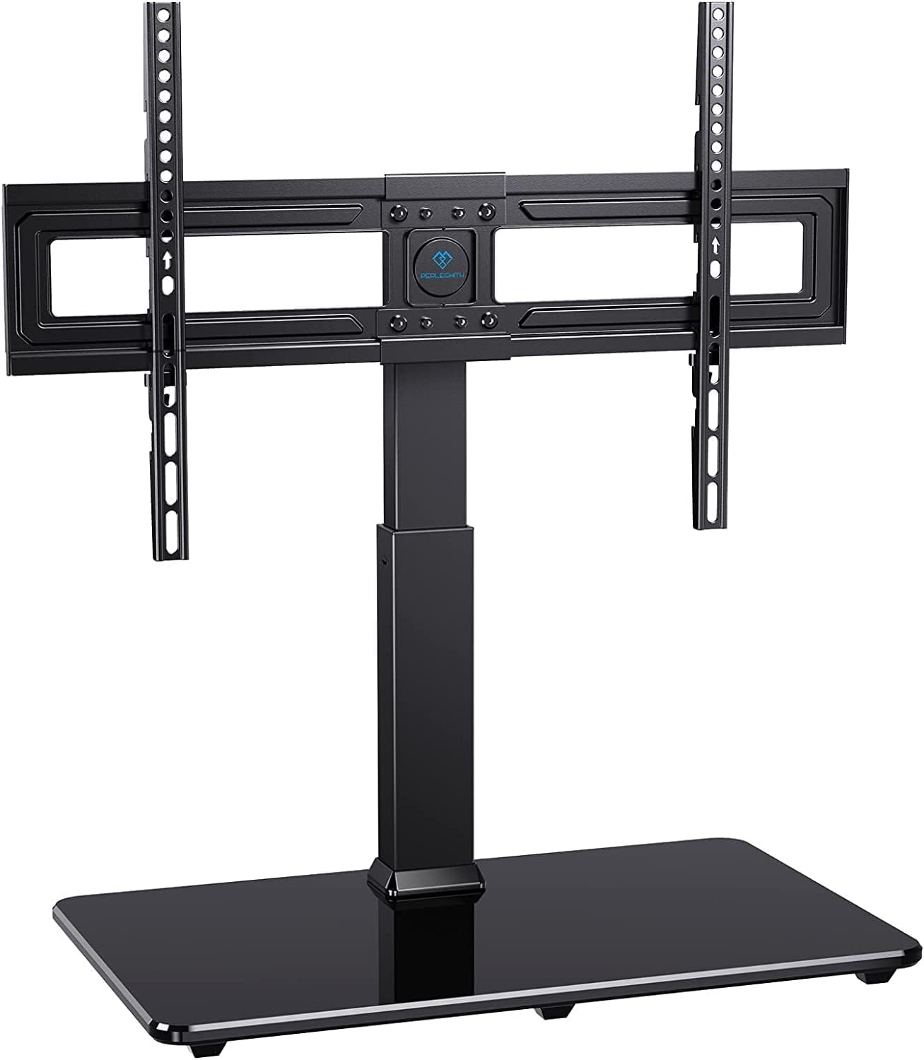 PERLESMITH Swivel Universal TV Stand for 37-65,70,75 inch LCD OLED Flat/Curved Screen TVs-Height Adjustable Table Top Center TV Stand with Wire Management, VESA 600x400mmup to 88lbs