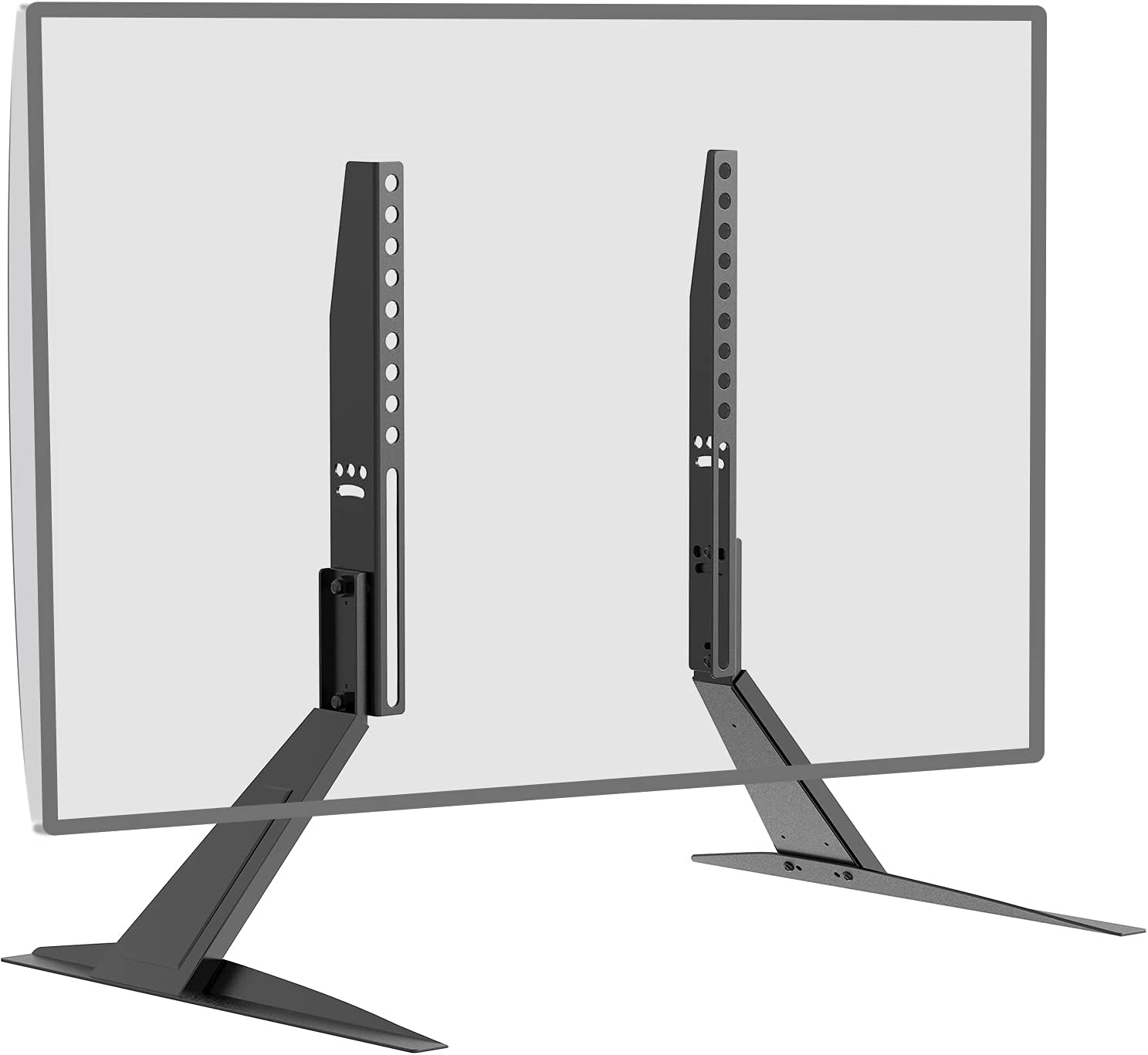 WALI Universal TV Stand Tabletop, for Most 23 to 42 inch LCD Flat Screen TV, Mounting Holes up to 400x300mm (TVS002), Black