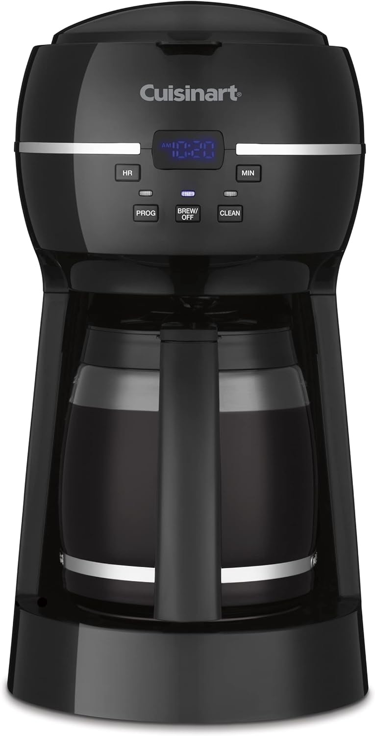 Cuisinart 12-Cup Programmable Coffeemaker, DCC-1500TG, Black