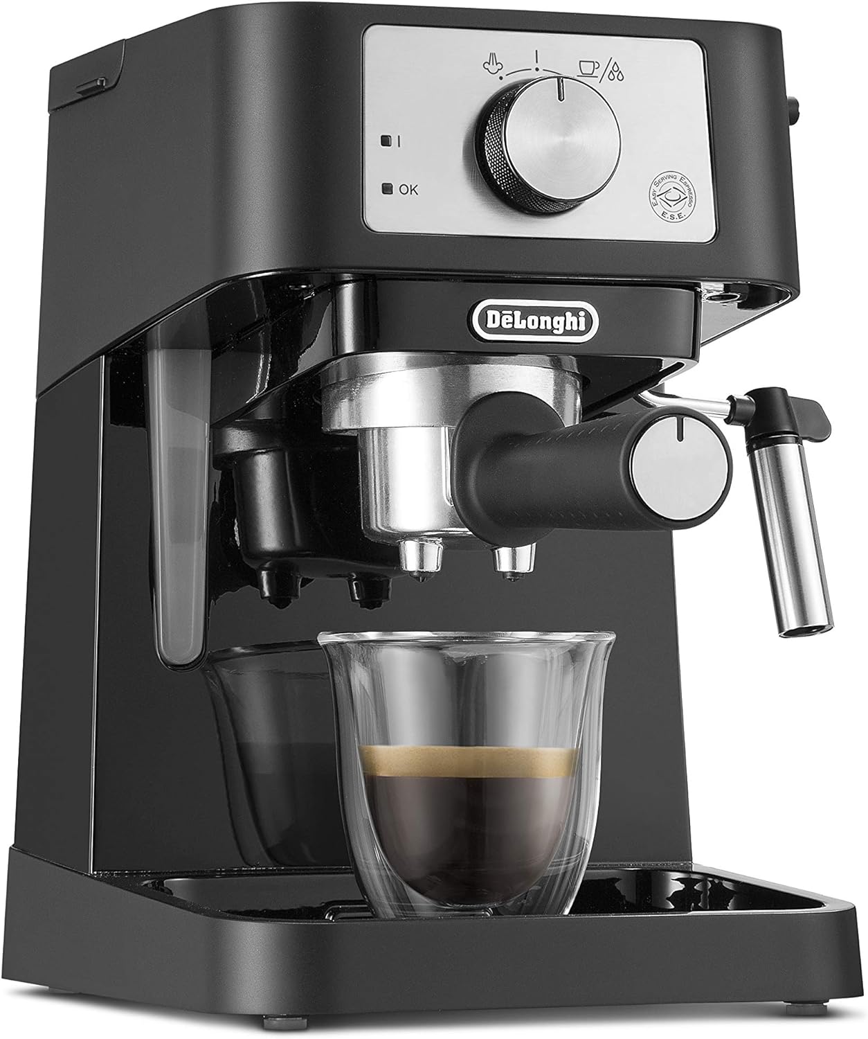 De'Longhi Stilosa EC260.BK, Traditional barista Pump Espresso Coffee Machine, 2 cups, Black