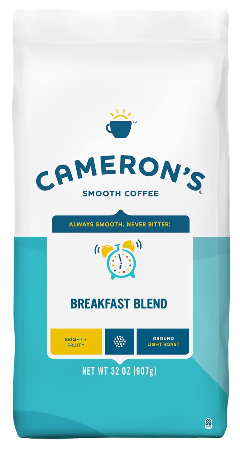 Cameron' Coffee Roasted Ground Coffee Bag, Breakfast Blend, 32 Ounce, (Pack of 1)