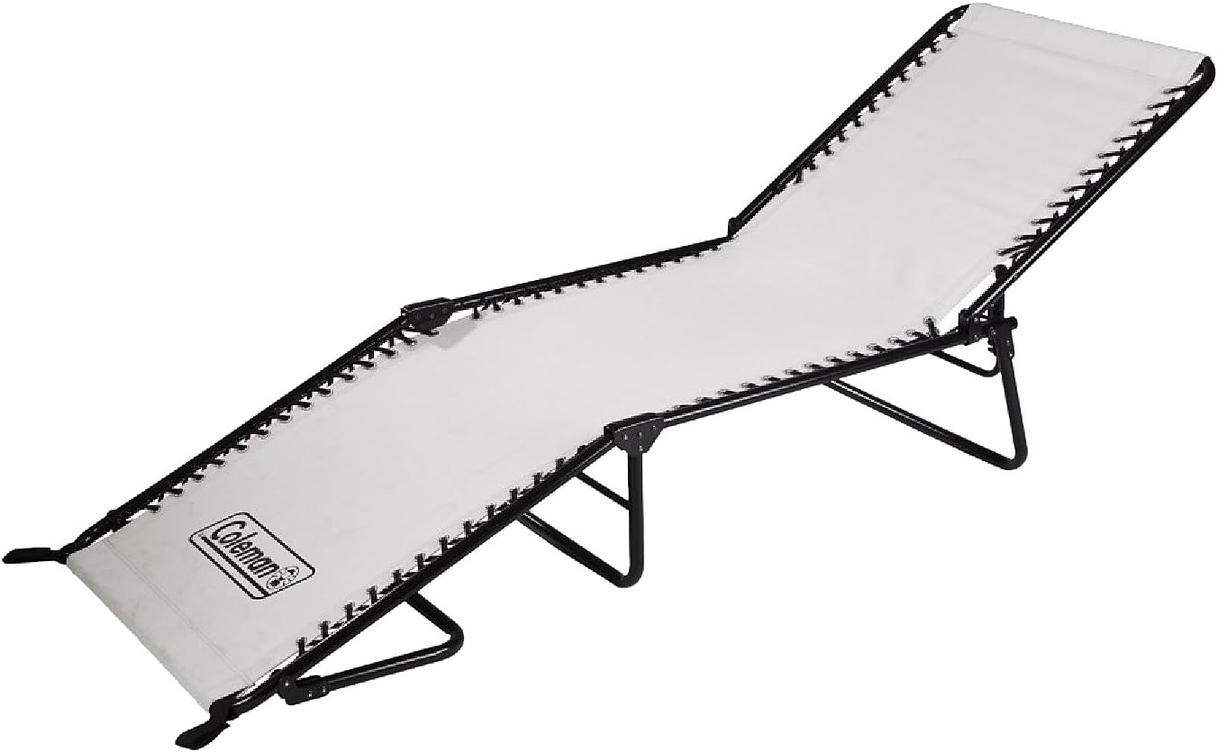 Coleman Converta Suspension Cot, Reclining Camping Cot with 4 Back & 2 Foot Positions, Steel Frame Supports Adults up to 6ft 2in or 225lbs