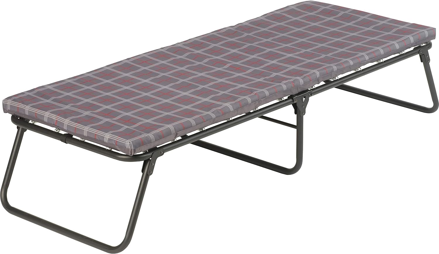 Coleman ComfortSmart Camping Cot with Sleeping Pad, Folding Steel Cot with Thick Mattress Pad for Comfortable Sleeping, Deluxe Size Available for Big & Tall Adults