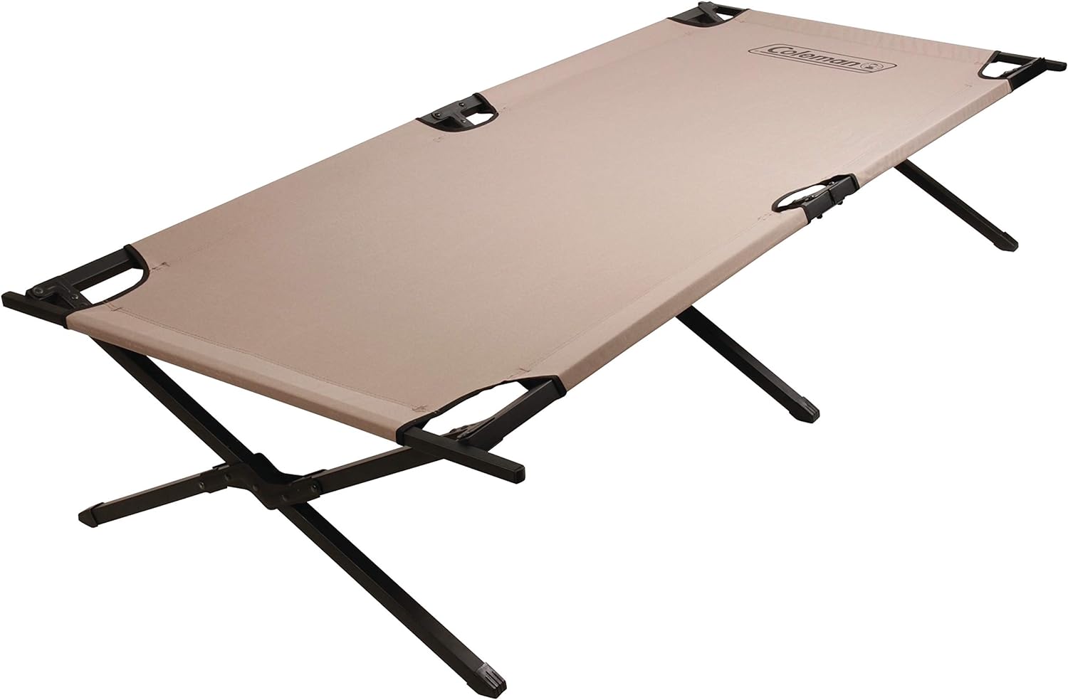 Coleman Trailhead II Camping Cot, Easy-to-Assemble Folding Cot Supports Campers up to 6ft 2in or 300lbs, Great for Camping, Lounging, & Elevated Sleeping