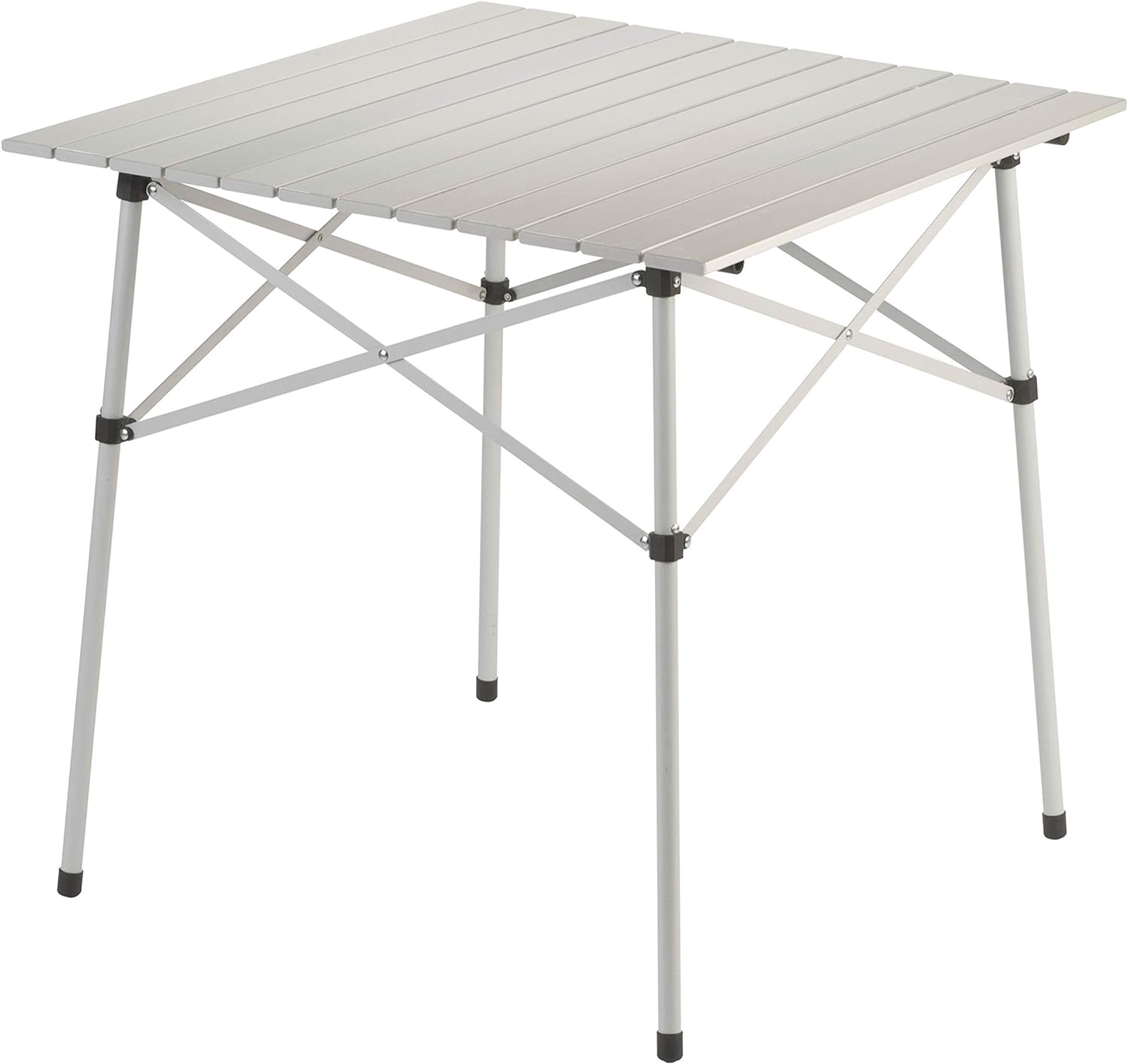 Coleman Outdoor Compact Folding Table, Sturdy Aluminum Camping Table with Snap-Together Design, 4 Seats & Carry Bag Included; Great for Camping, Tailgating, Grilling & More