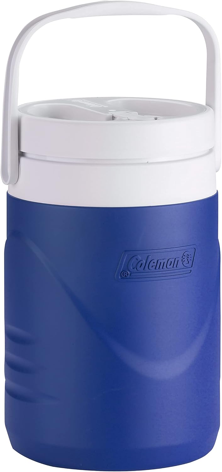 Coleman 1-Gallon Water Jug, Portable Water Cooler with Handle & Spigot, Great for Camping, Beach, Sports, Tailgating, Picnic & More