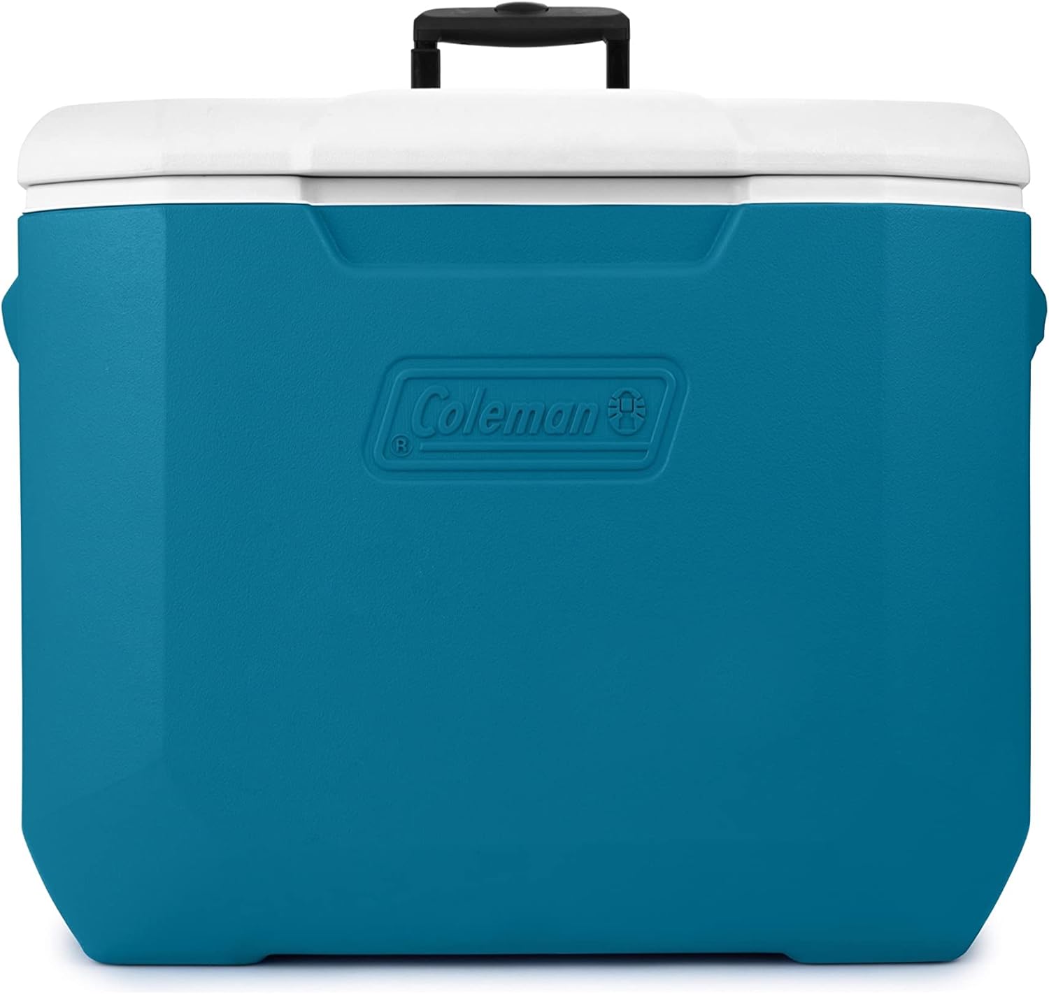 Coleman 60qt Ocean Blue Wheeled Portable Cooler with Insulated Hard Cooling, Heavy-Duty Wheels & Handle, Great for Camping, Tailgating, Beach, Picnic, Groceries, Boating & More