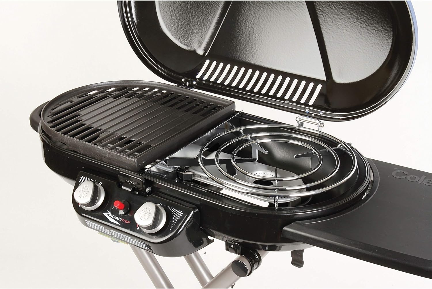 Coleman RoadTrip Swaptop Steel Stove Grate, Rust-Resistant Steel Cooktop for Coleman RoadTrip Grills, Easily Fits 12-in. Pan, Great for Camping, Tailgating, Grilling, & More