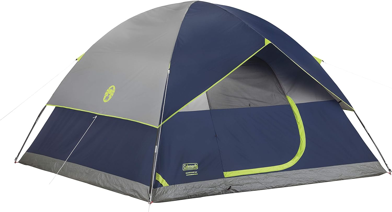 Coleman Sundome Camping Tent, 2/3/4/6 Person Dome Tent with Snag-Free Poles for Easy Setup in Under 10 Mins, Included Rainfly Blocks Wind & Rain, Tent for Camping, Festivals, Backyard, Sleepovers