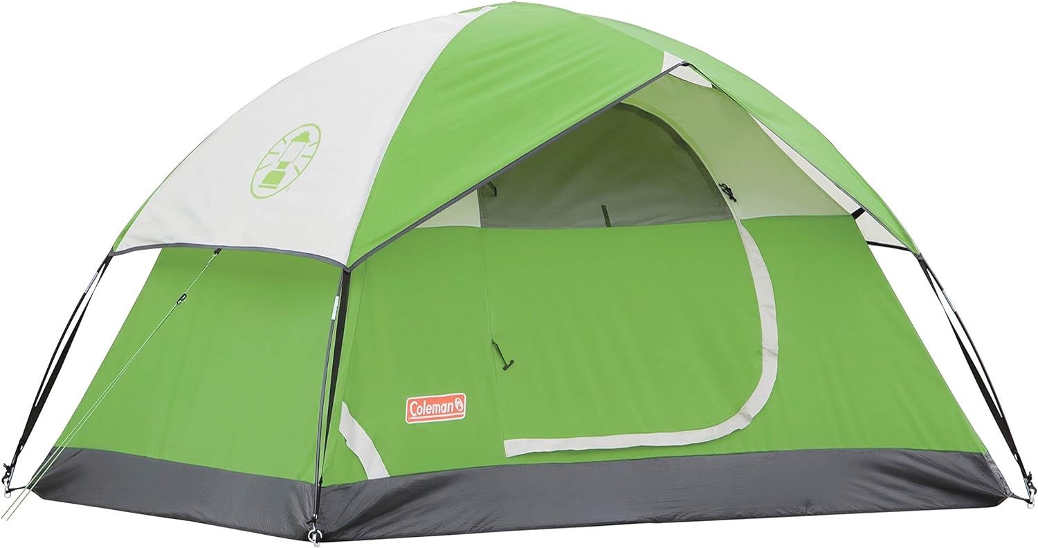 Coleman Sundome Camping Tent, 2/3/4/6 Person Dome Tent with Snag-Free Poles for Easy Setup in Under 10 Mins, Included Rainfly Blocks Wind & Rain, Tent for Camping, Festivals, Backyard, Sleepovers