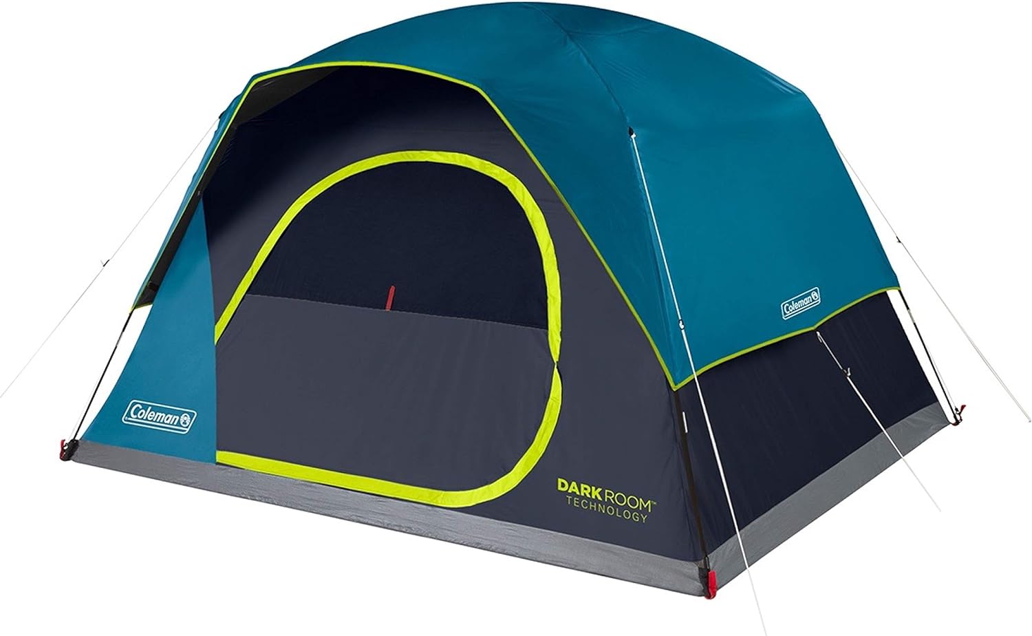 Coleman Skydome Camping Tent with Dark Room Technology, 4/6/8/10 Person Family Tent Sets Up in 5 Minutes and Blocks 90% of Sunlight, Weatherproof Tent with Extra Storage and Ventilation