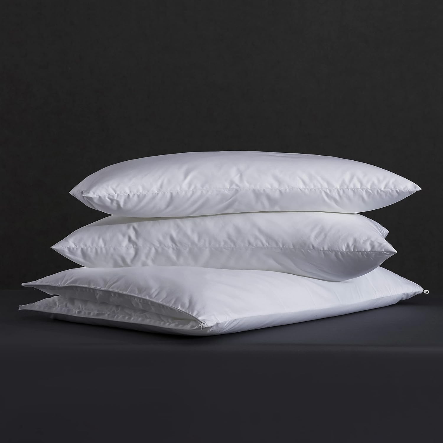 Three Geese Adjustable 2 in 1 Pillow,Assemblable Bed Pillow,Soft Cotton Cover Blend,Good for Side and Back Stomach Sleeper,Queen Size,Packaging Include 2 Pillows