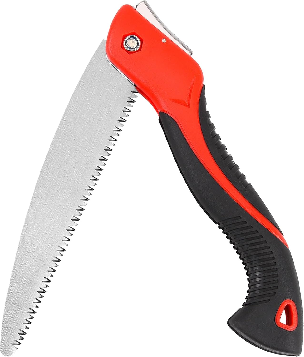 WEIMELTOY 8 Inch Folding Pruning Saw, Heavy Duty Folding Hand Saw with SK5 Triple-cut Razor Teeth Used for Trees Wood Cutting Camping Gardening Work, Hiking, Landscaping, Tree Trimming