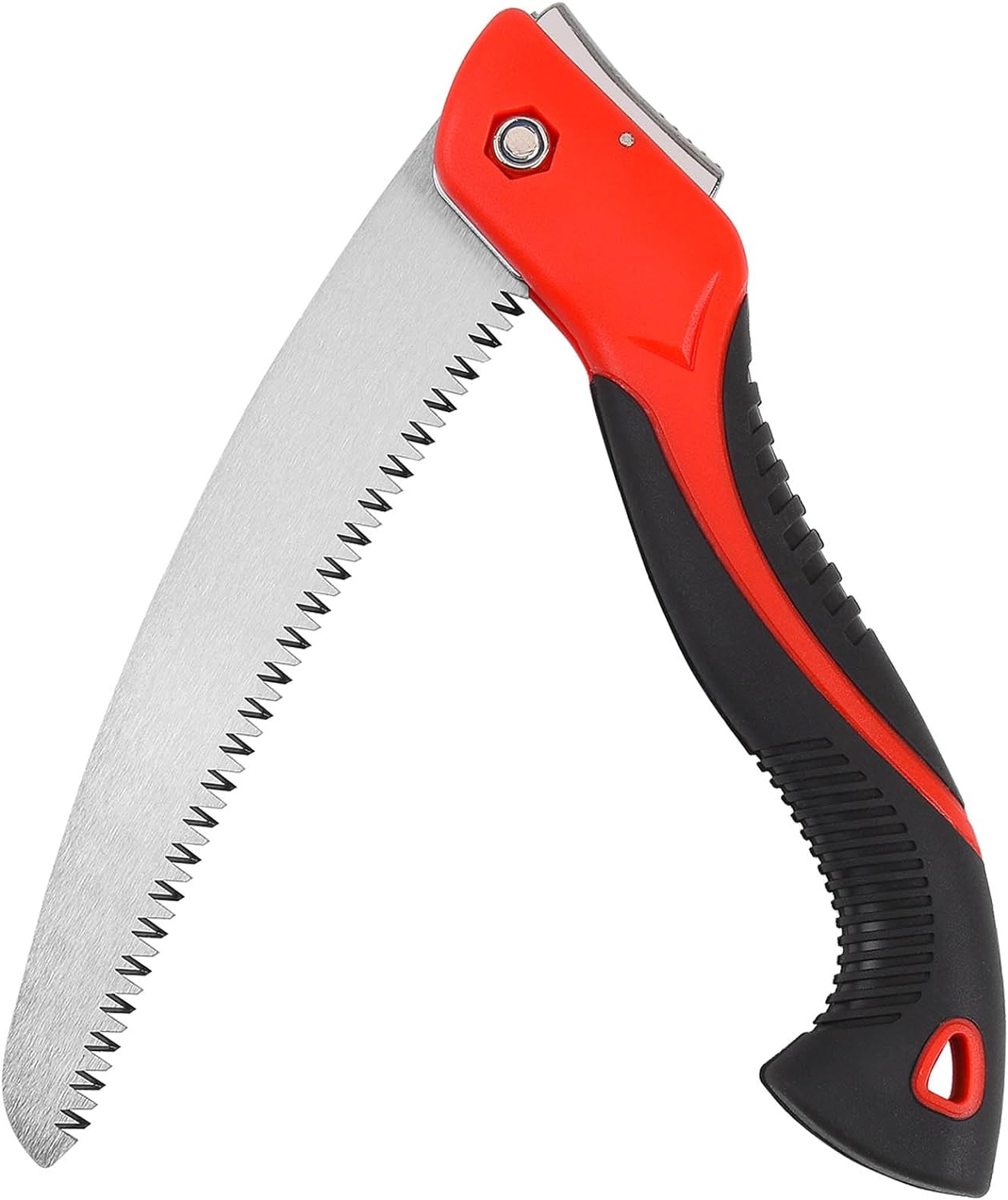 WEIMELTOY 8 Inch Heavy Duty Pruning Saw, Folding Hand Saw with SK5 Curved Blade, Triple-cut Razor Teeth Used for Trees Wood Cutting Camping Gardening Work, Hiking, Landscaping, Tree Trimming