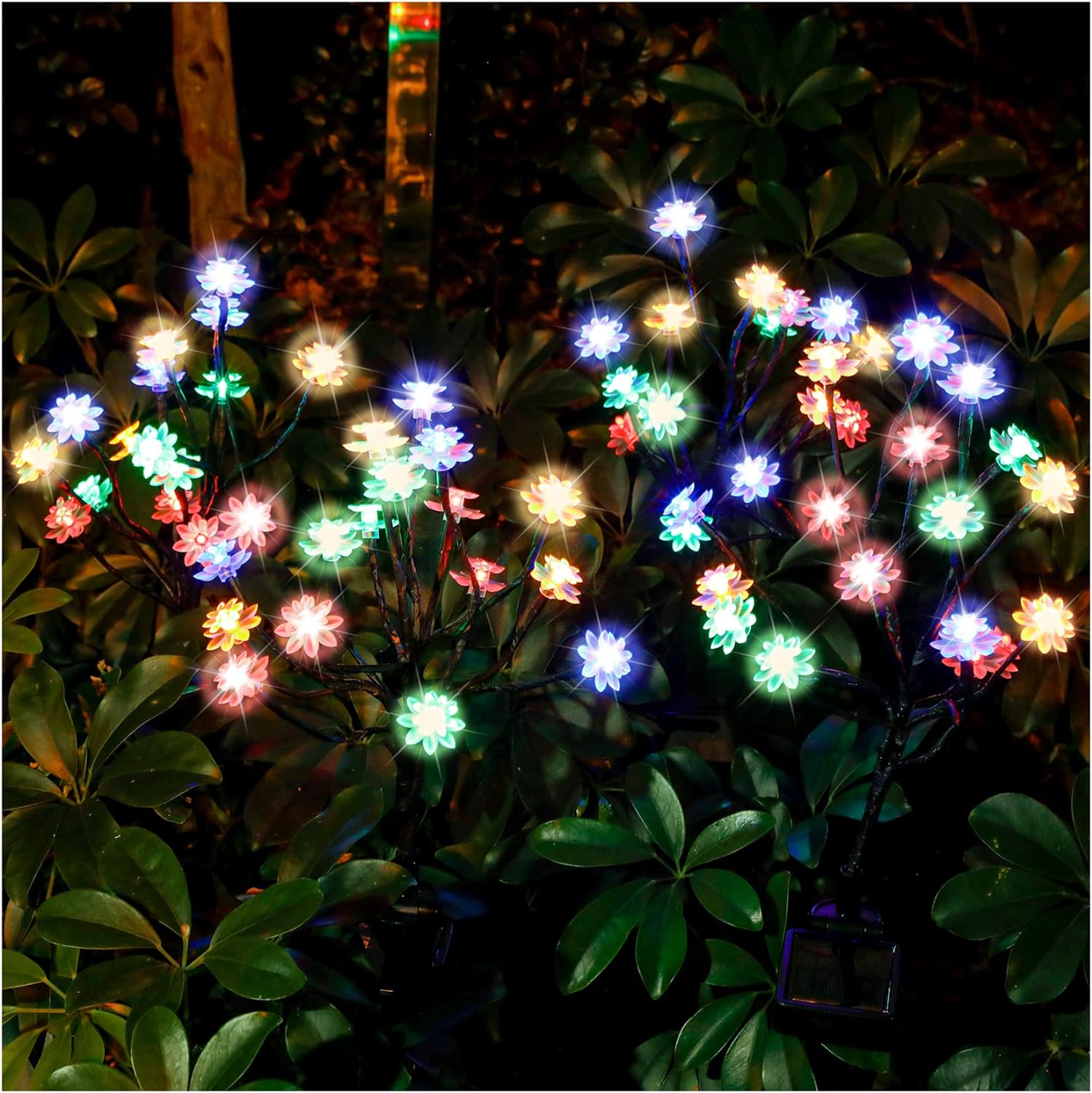 TONULAX Newest Solar Powered Decorative Lights with Larger Solar Capacity for Tree, Landscape, Outdoor, Garden, Pathway, Patio, Front Yard Decoration(2 Pack)