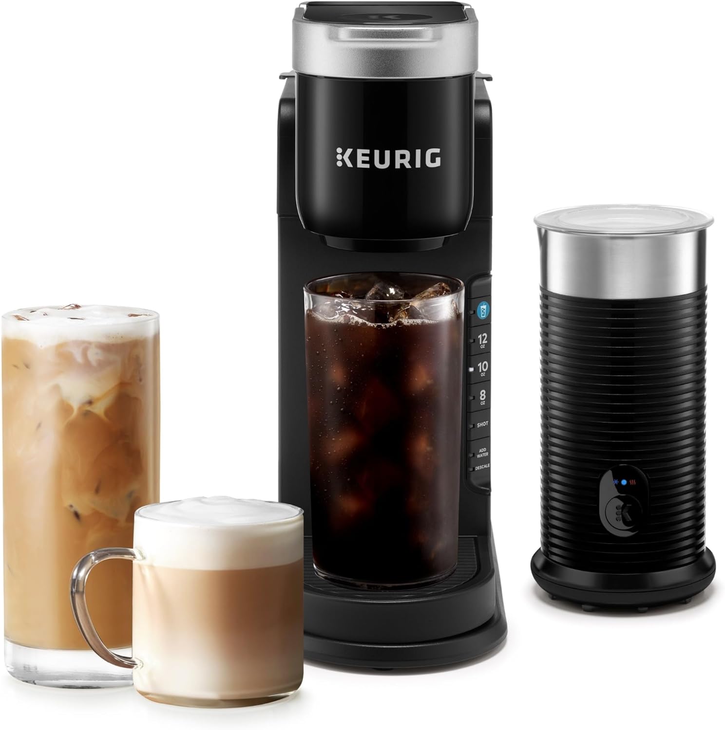 Keurig K-Caf Barista Bar Single Serve Coffee Maker and Frother, Black