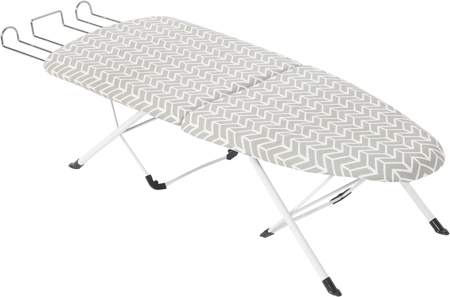 STORAGE MANIAC Tabletop Ironing Board with Iron Rest, Portable Ironing Board with Cover and Pad, Compact Space Saving Foldable Countertop Ironing Board for Home Supply, Dorm, Travel - Maze