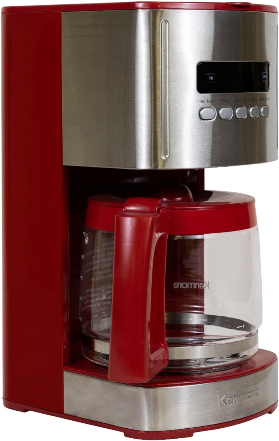 Kenmore 40707 12 Cup Programmable Coffee Maker in Red