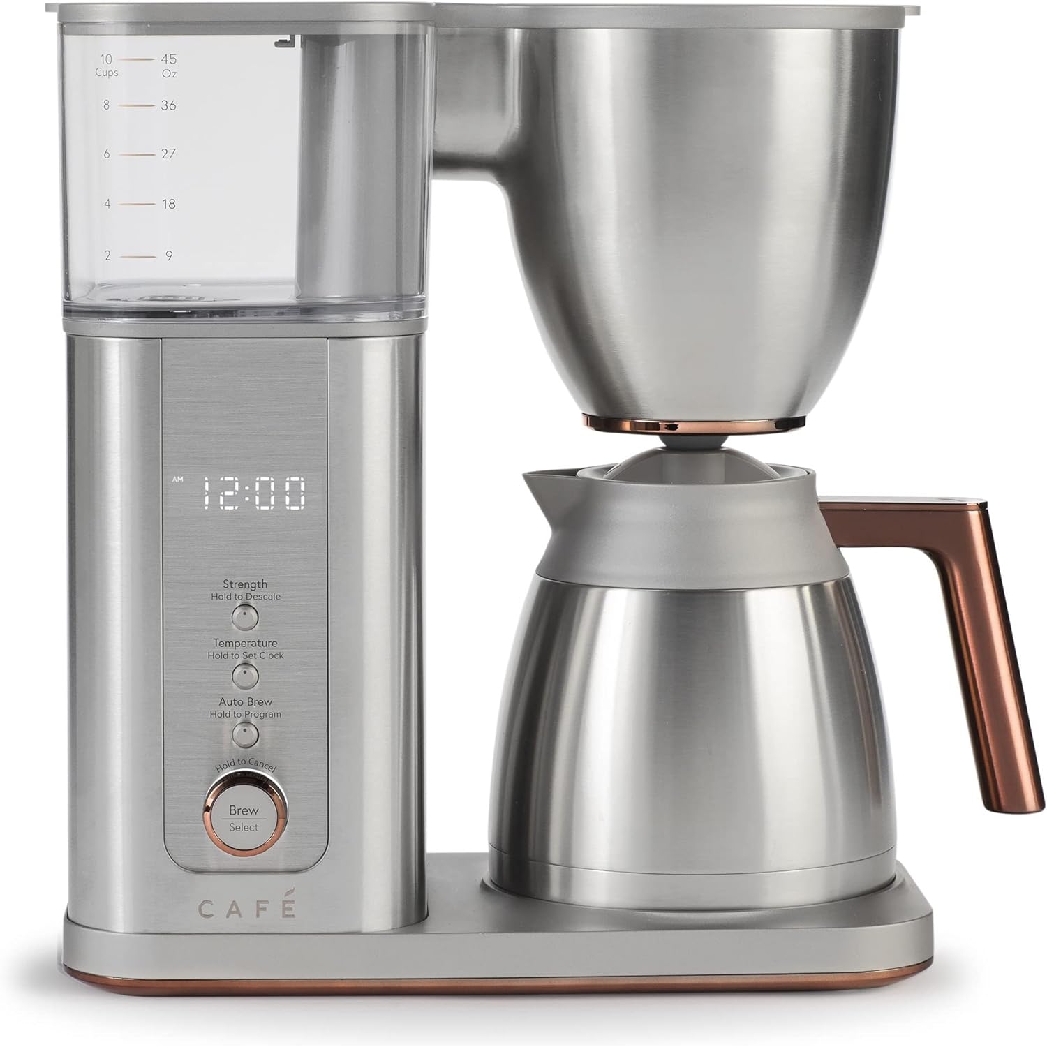 Caf Specialty Drip Coffee Maker | 10-Cup Insulated Thermal Carafe | WiFi Enabled Voice-to-Brew Technology | Smart Home Kitchen Essentials | SCA Certified, Barista-Quality Brew | Stainless Steel