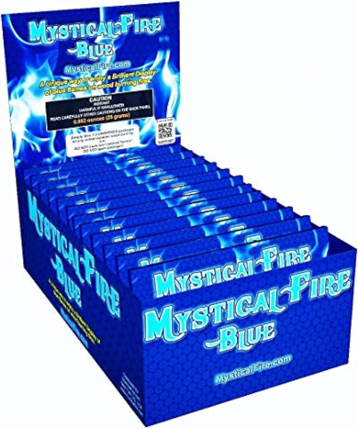 Mystical Fire BLUE Campfire Fireplace Colorant Packets (12 Pack, Mystical Fire Blue)