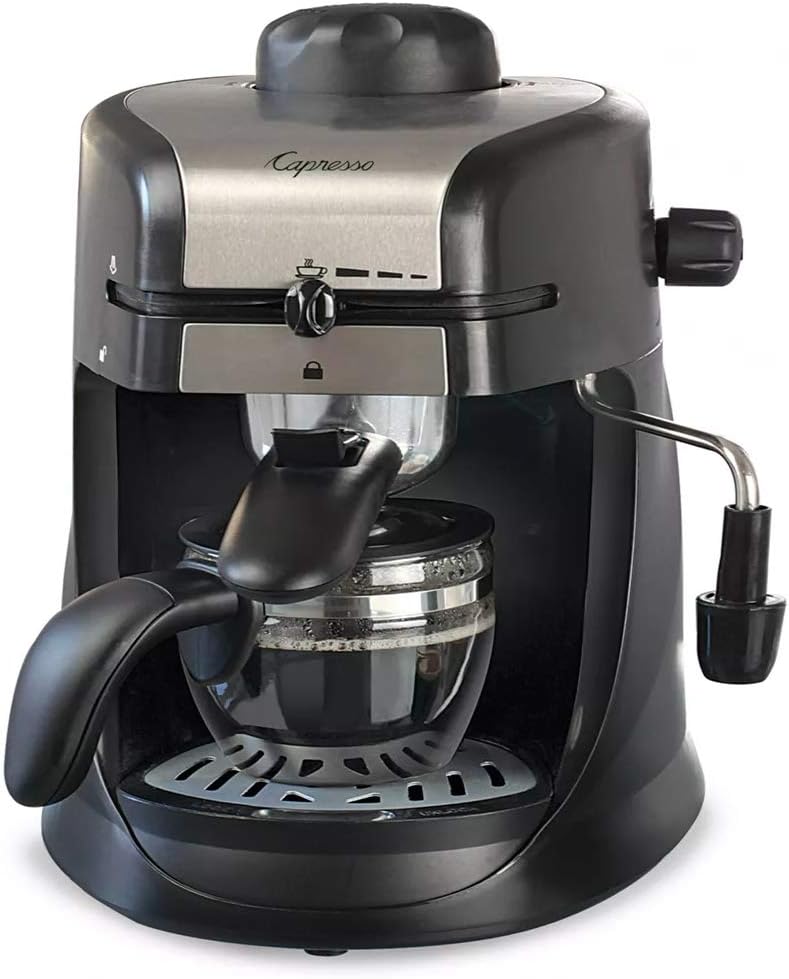 Capresso 303.01 4-Cup Espresso and Cappuccino Machine Black 13.25 x 7.5 x 9.75