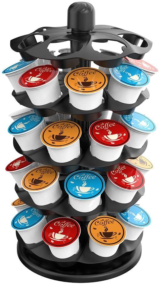 EVERIE Coffee Pod Carousel Holder Organizer Compatible with 40 Keurig K Cup Pods, KRS4005