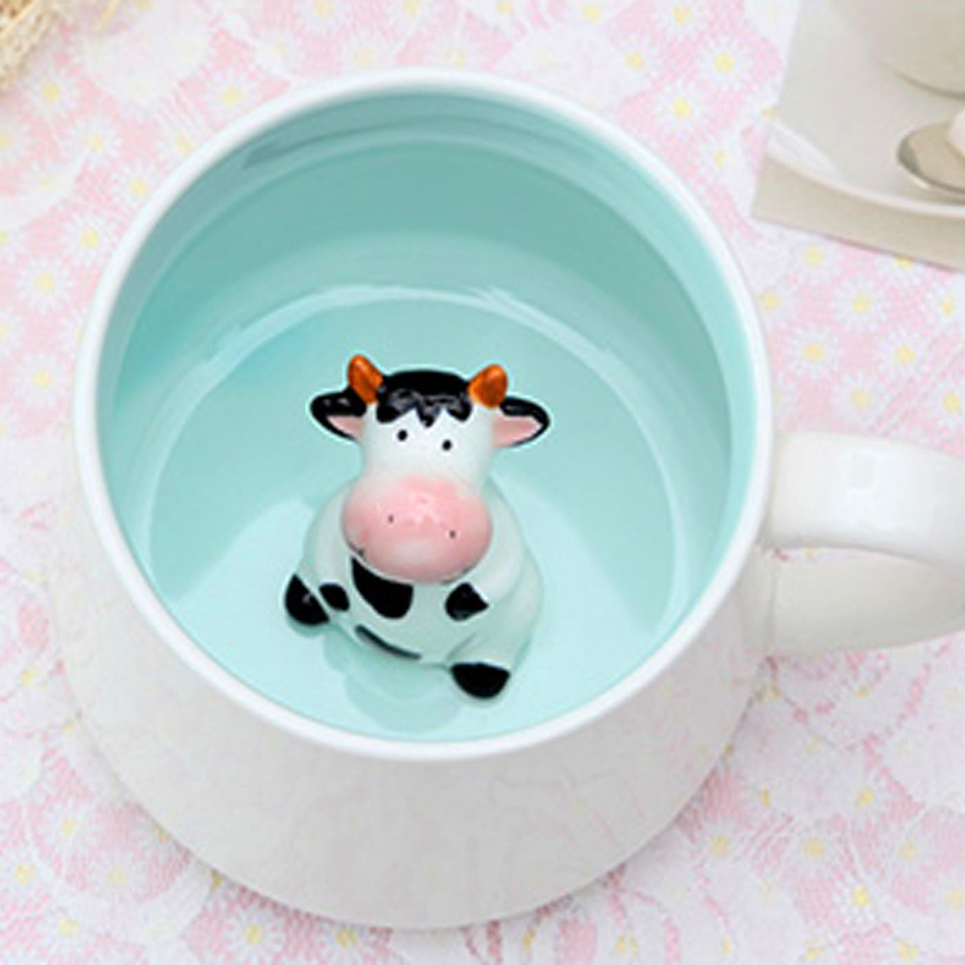 Animal Ceramic Mug  Cow Mugs  Coffee Cups, Best Christmas or Birthday Gifts for Kids, Friends or Girlfriend - Coffee or Tea Mug