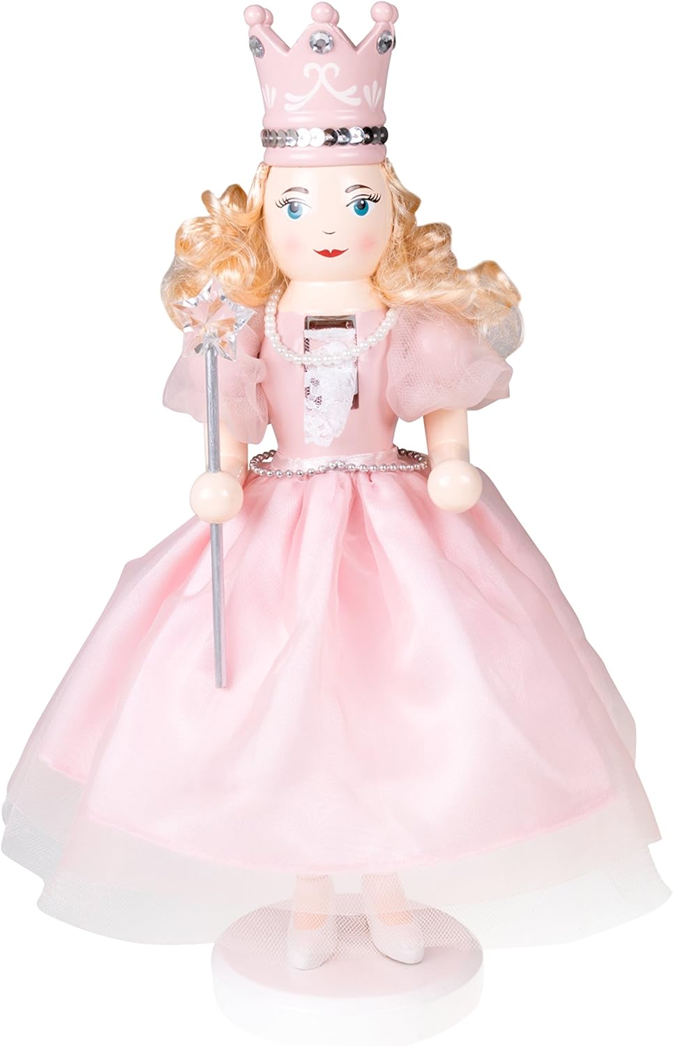 Clever Creations Sugar Plum Fairy 14 Inch Traditional Wooden Nutcracker, Festive Christmas Dcor for Shelves and Tables