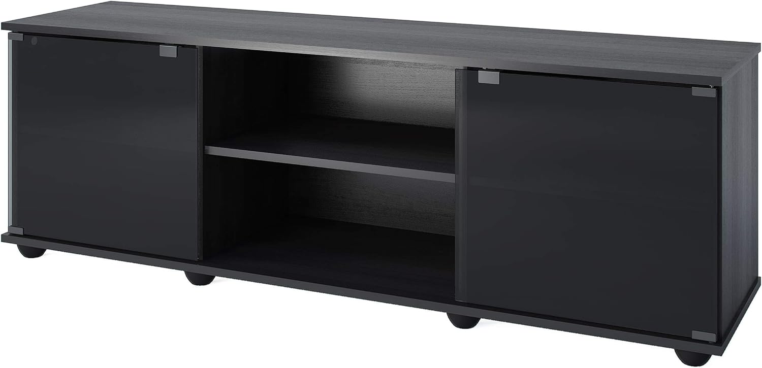 Sonax Fiji 60-Inch TV Component Bench, Ravenwood Black