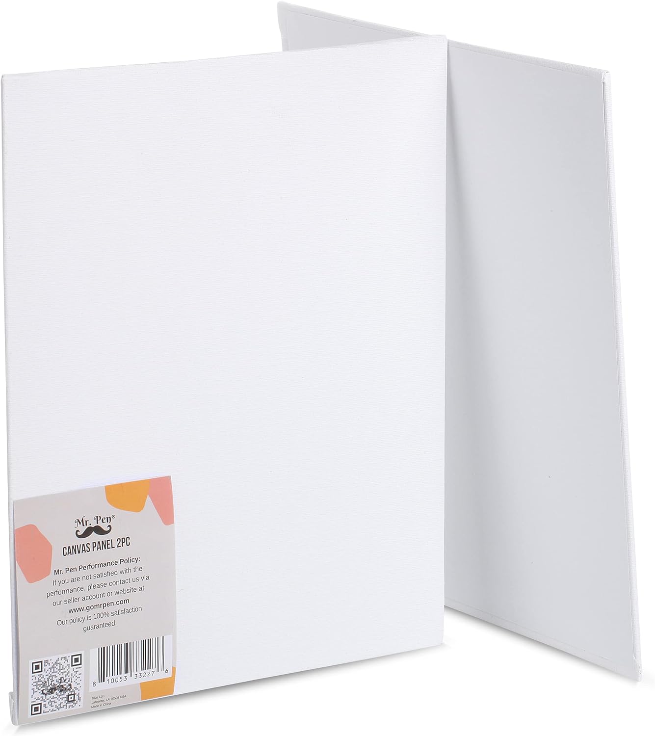 Mr. Pen- Canvas Panels, 2 Pack, 8x10 Inch, Triple Primed for Oil & Acrylic Paints, Canvas Boards for Painting, Painting, Drawing & Art Supplies, Blank Canvas for Painting, 3mm Thickness