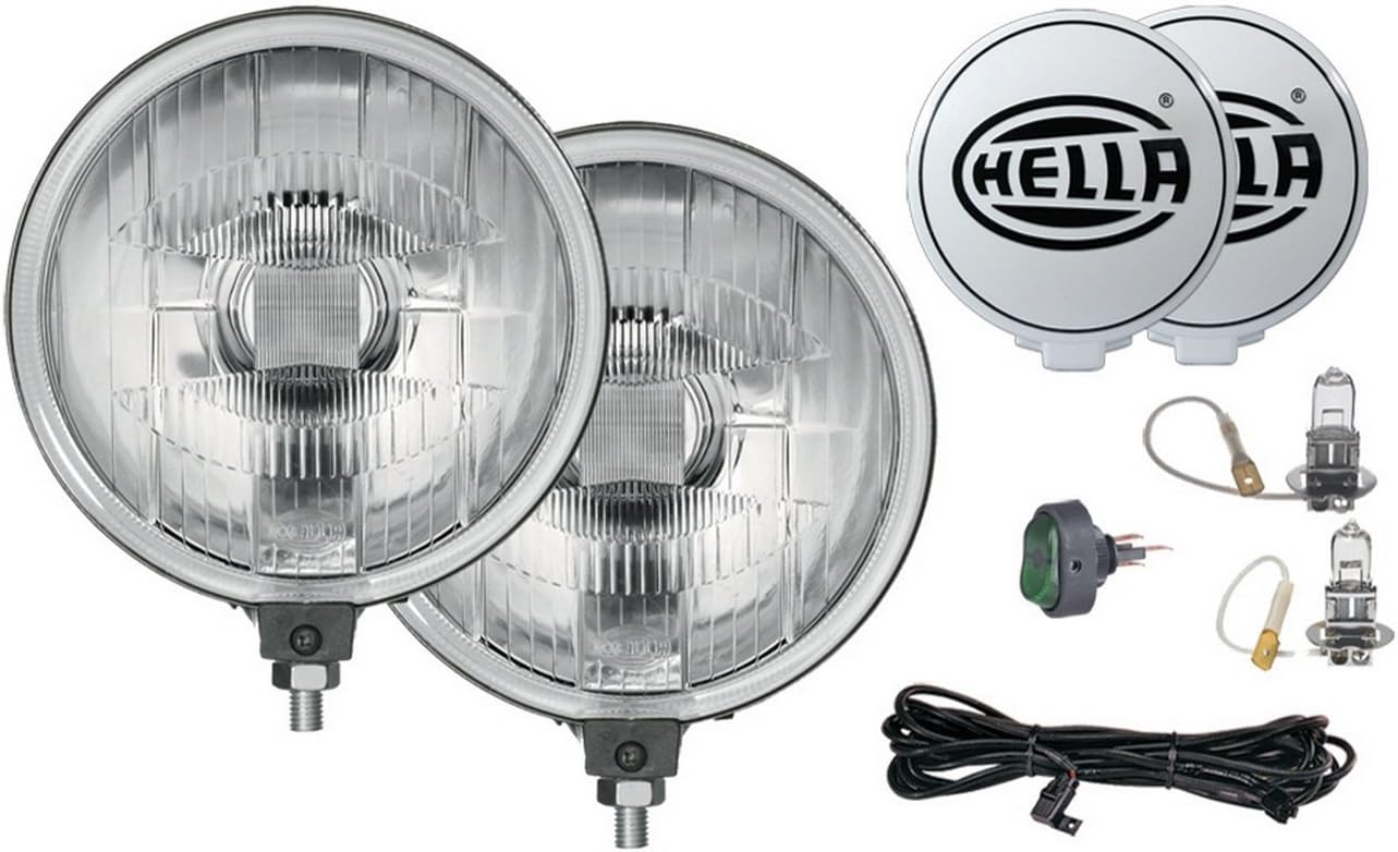 HELLA 005750952 500 Series Driving Lamp Kit, Clear, 6