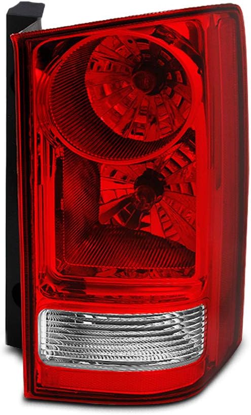 AKKON - For Honda Pilot Red Clear Rear Tail Light Brake Tail Lamp Passenger Right Side Replacement Assembly