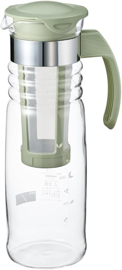 Hario Mizudashi Cold Brew Tea Maker, 1200ml, Smoky Green