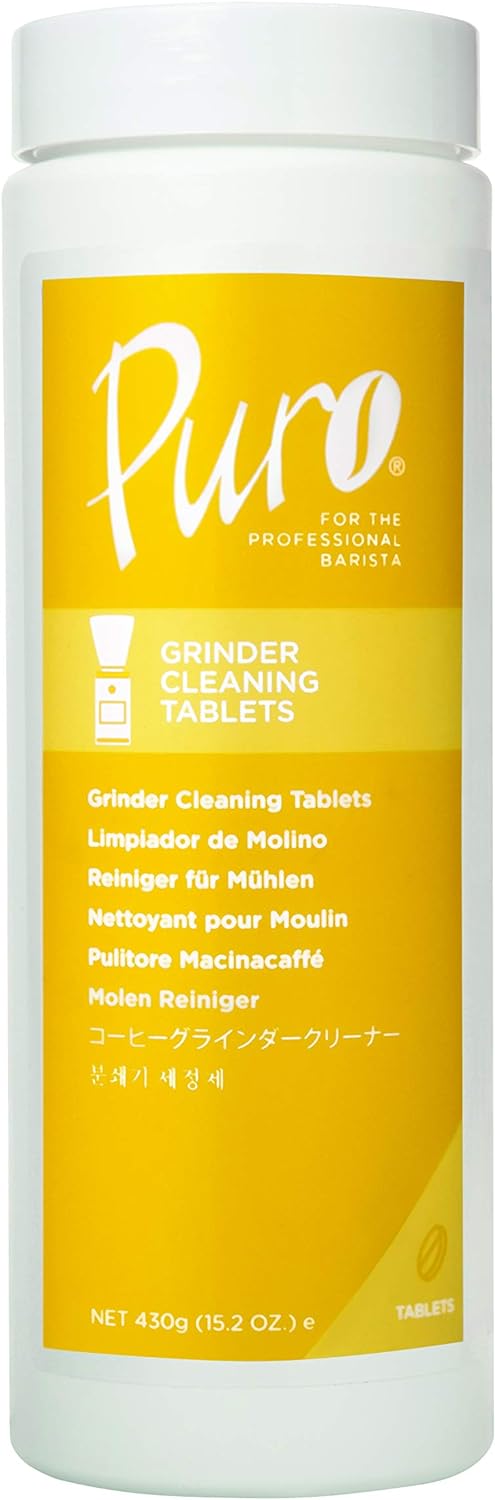 Urnex Puro Caff Grinder Cleaner - 430 Grams - Grinder Cleaning Tablets For Professional Barista Use