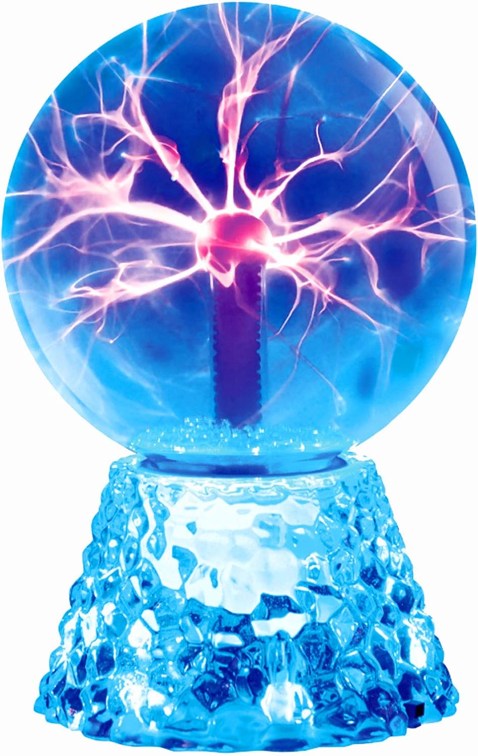 Plasma Ball, RAYWER 6 inch Touch & Sound Sensitive Plasma Globe, Blue Nebula Novelty Lamp, Christmas, Party, Gift, Decoration