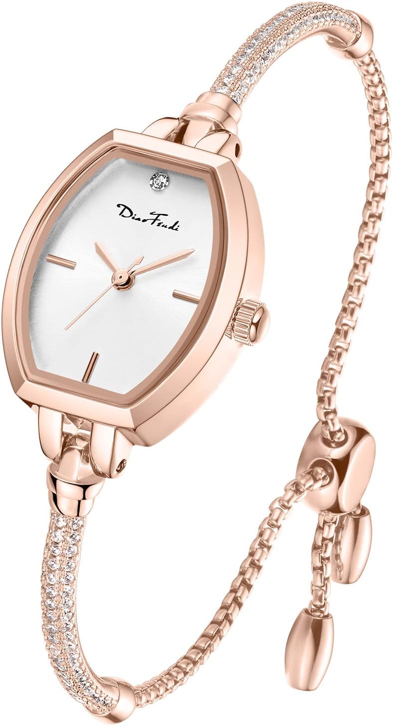 Petite Bracelet Watch for Women, Diamond Dress Analog Watch Waterproof