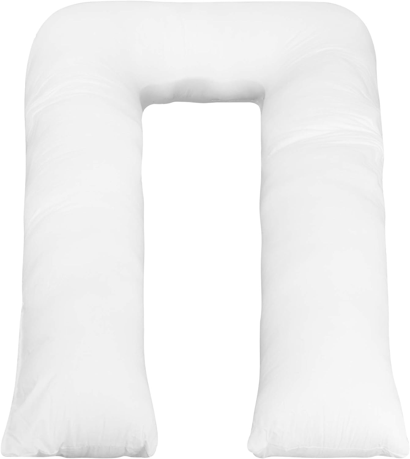 Digital Decor Premium 35 x 65Full Body Pillow - Made in USA, Hypoallergenic - 100% Cotton U Shaped Pregnancy Pillow