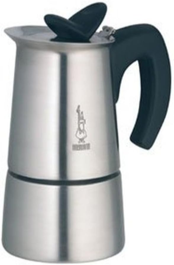 Bialetti - Musa, Stovetop Coffee Maker, Suitable for all Types of Hobs, Stainless Steel, 6 Cups, Silver