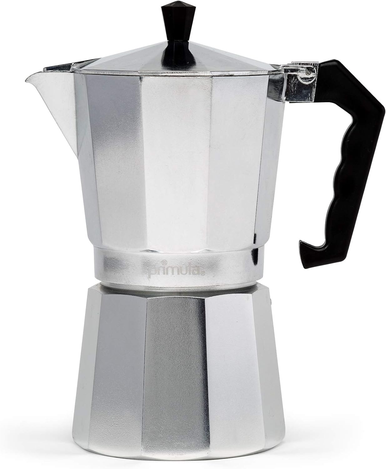 Primula Classic Stovetop Espresso and Coffee Maker, Moka Pot for Italian and Cuban Caf Brewing, Greca Coffee Maker, Cafeteras, 9 Espresso Cups, Silver