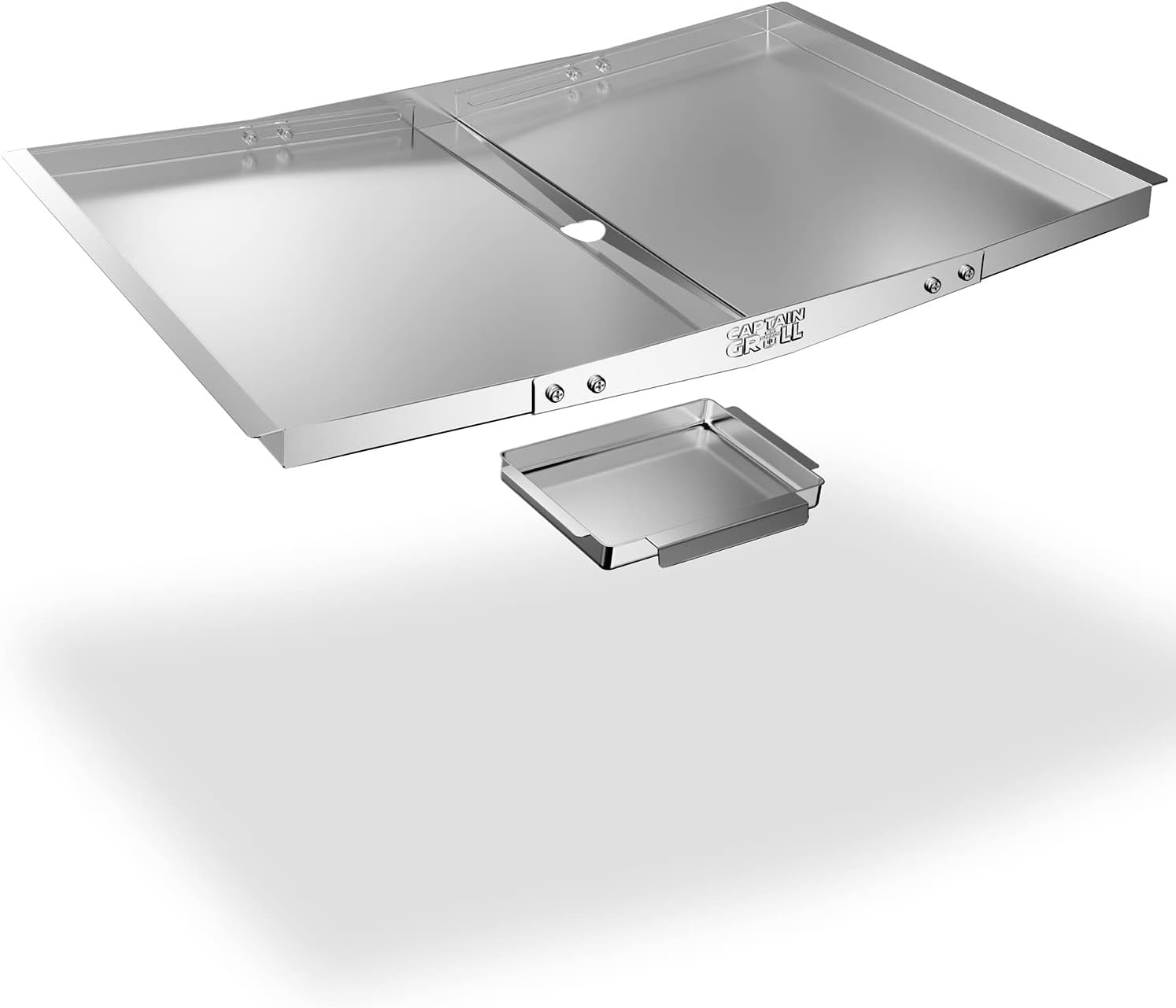 Grease Tray with Catch Pan - Adjustable Drip Pan for Gas Grill Models from Dyna Glo, Nexgrill, Expert Grill, Kenmore, BHG and More - Stainless Steel Grill Replacement Parts(Width 24