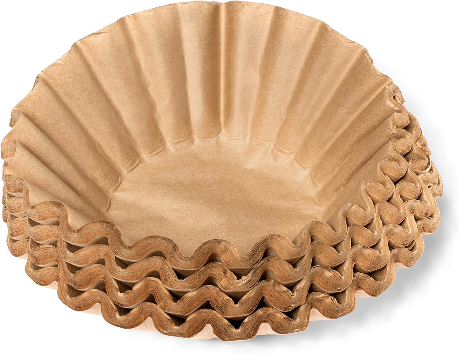 Coffee Filters - Natural Unbleached Brown Biodegradable - Large Basket - 9.75 Flattened Diameter - 4.25 Diameter Base - by California Containers (200 Count)