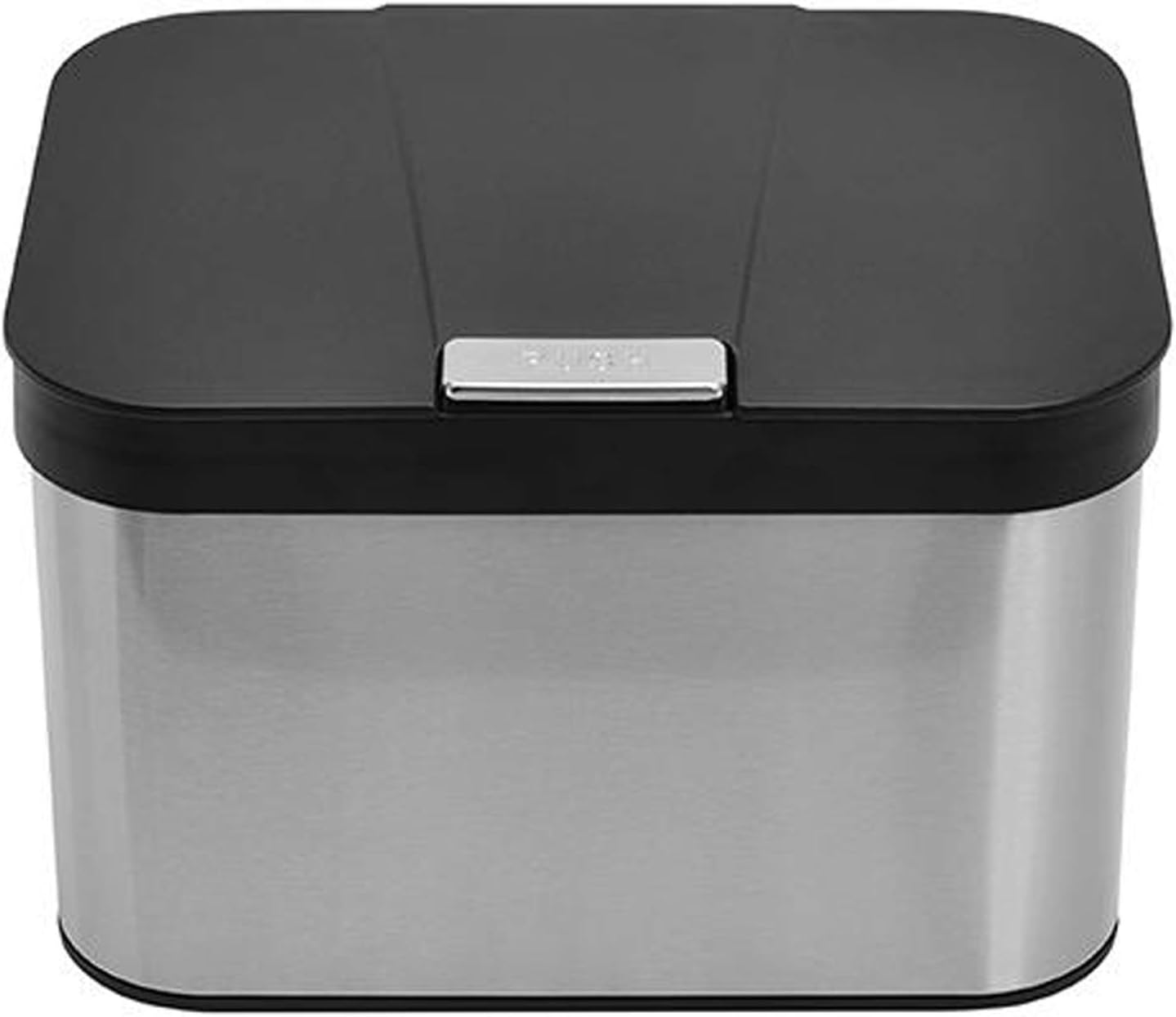 Compost Bin for Kitchen Countertop, Dullrout Compost Bucket Indoor Kitchen Sealed, Food Waste Caddy, 1.13 Gallon Kitchen Compost Container with Lid, Compact and Easy Clean, Black Matte