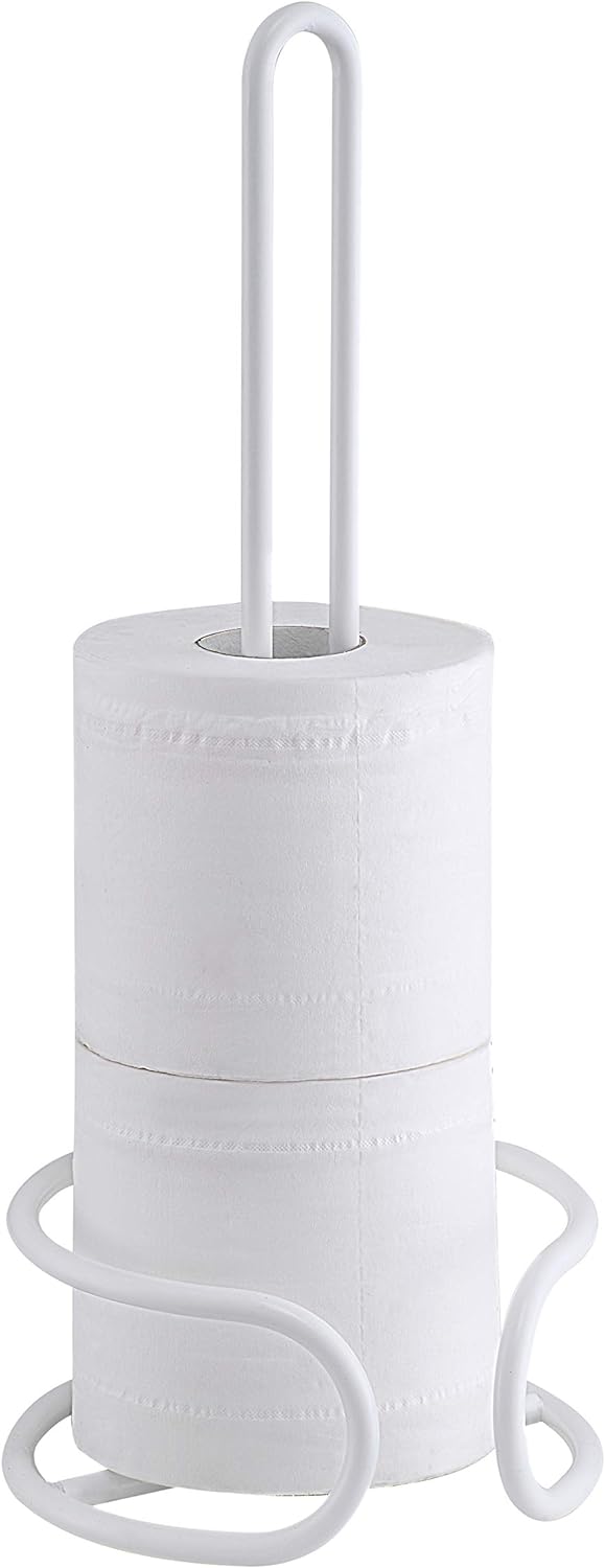 SunnyPoint Heavy Wire Gauge Spare Bathroom Toilet Tissue Paper Roll Holder Storage Stand