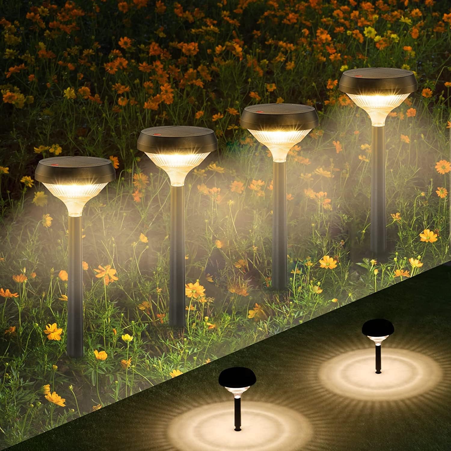 I recently purchased the Linkind Solar Pathway Lights for my outdoor space, and I have been thoroughly impressed by their performance. These lights have exceeded my expectations in several ways.First and foremost, the solar-powered feature is a game-changer. It' not only eco-friendly but also incredibly convenient. I no longer have to worry about changing batteries or running electrical wiring. These lights charge during the day and light up my garden beautifully at night, adding a charming and