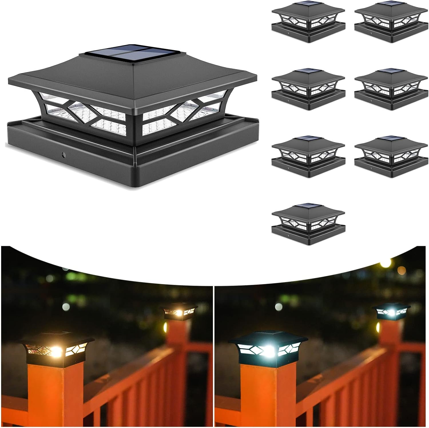 Absolutely love these lights. Extremely easy to install, and fit perfect on my 4x4 post. Lights seem very durable and really showcase my new deck. At first I thought the light could have been a bit more bright, but after seeing them for a couple of days c they are perfect. Would recommend!